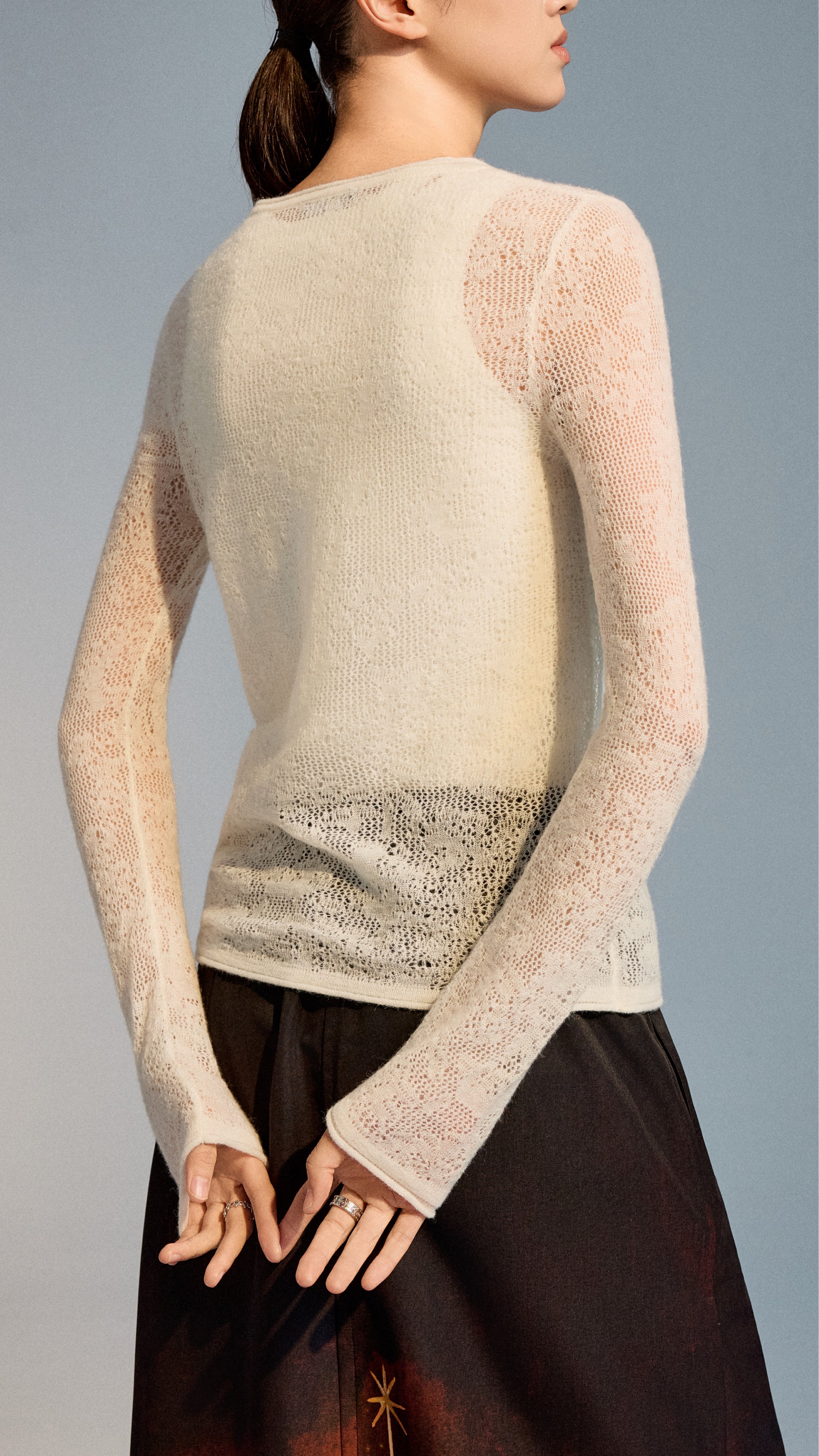 Lace Knitted Sweater