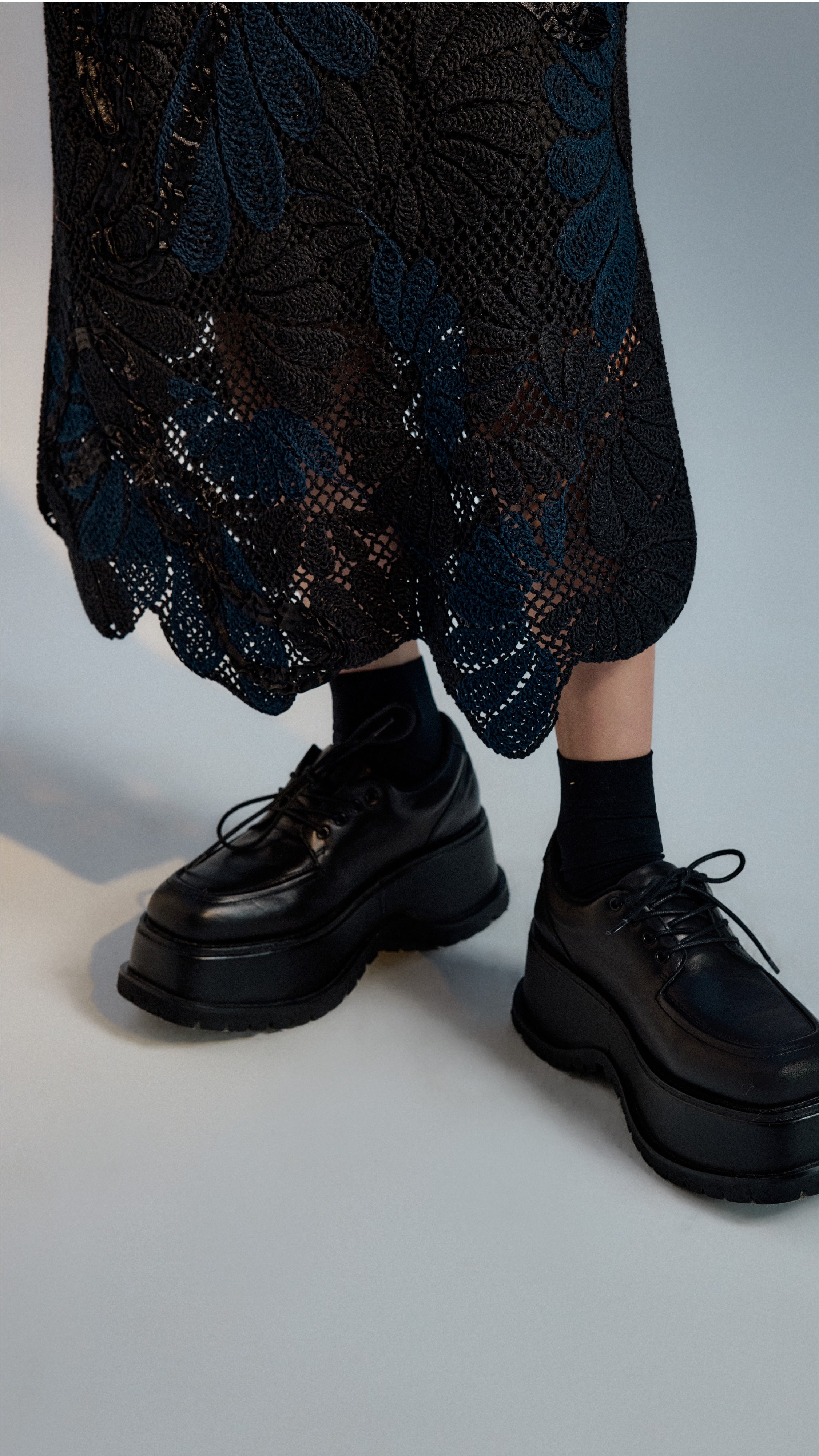 Tape Embroidery Skirt